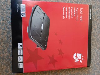 Reposapiés 5 STAR ajustable negro