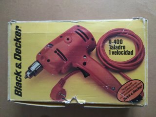 Taladro Vintage Black & Decker D-400 ¡Con Caja!