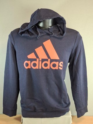Sudadera con capucha Adidas azul marino y logo ros