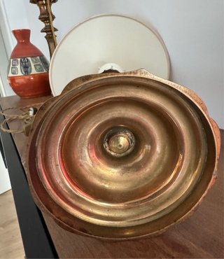 Par de lámparas de bronce antiguas