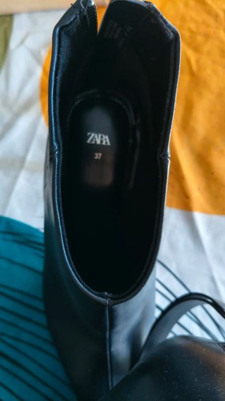 Botines tacón negros talla 37