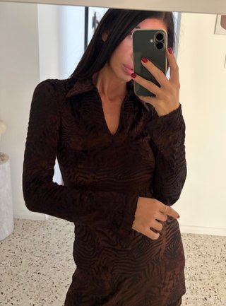 Vestito Morgan de Toi vintage Y2K marrone