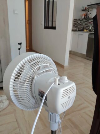 Ventilador de Pie Alfa Blanco