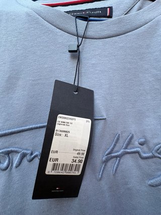Camiseta Tommy Hilfiger Gris Talla XL