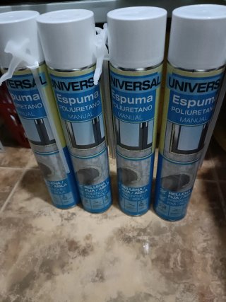4 Botes Espuma Poliuretano Universal 1x5€.   4x15€