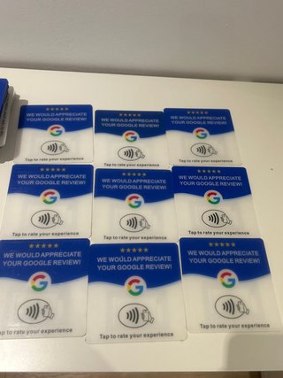 Tarjetas NFC para Reseñas