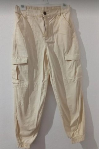 Pantalón Cargo Unisex Beige