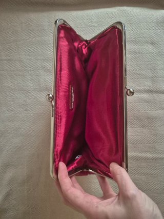 Bolso de mano clutch rojo