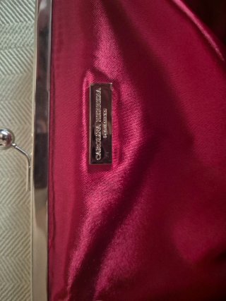 Bolso de mano clutch rojo