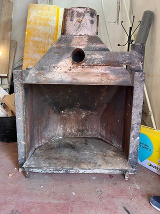 Chimenea de hierro para revestir