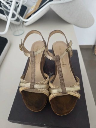 Sandalias Alpe Woman Shoes piel Talla 38