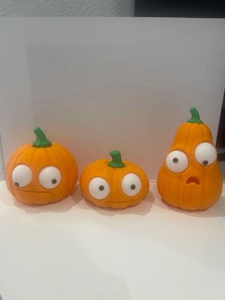 3 Figuras Calabaza Halloween 3D