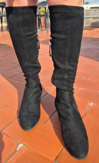 Botas Altas Negras Zara