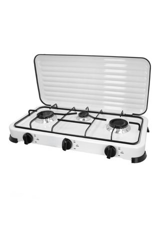 Cocina a Gas Portátil de 3 Fuegos