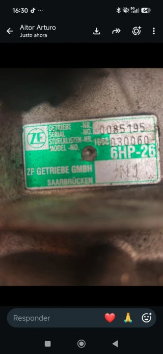 Caja de Cambios ZF 6HP-26 Audi A8 4.0 TDI
