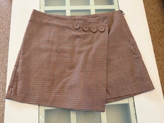 Falda Mango cuadros talla 40