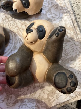 3 Statuine Panda Thun