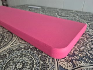 Lote de 4 Estanterías de Madera rosa fucsia.
