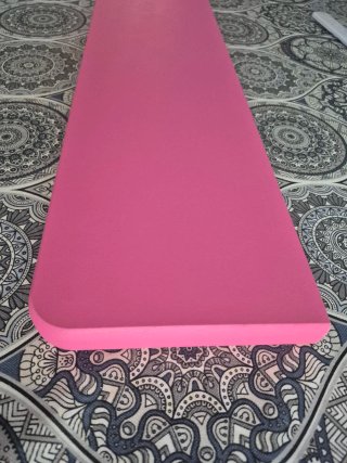 Lote de 4 Estanterías de Madera rosa fucsia.