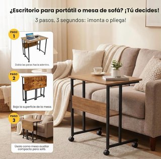 Mesa Plegable Industrial 80x58cm