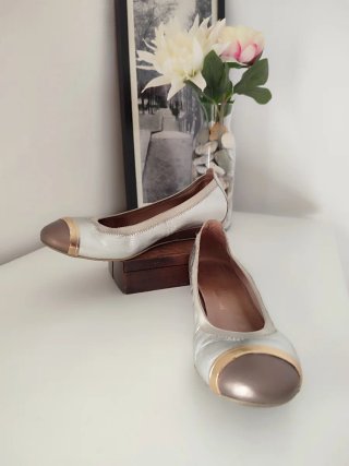 Zapatos Hispanitas Plateados Talla 40