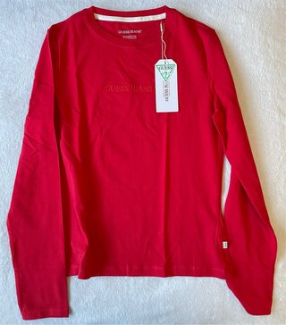Camiseta Guess Jeans manga larga roja Talla M