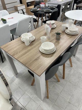 Mesa Comedor Madera y Metal