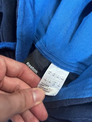 Sudadera Reebok Azul Estilo Retro