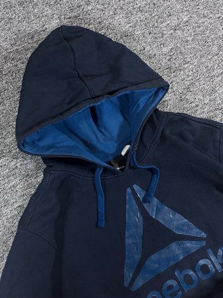 Sudadera Reebok Azul Estilo Retro
