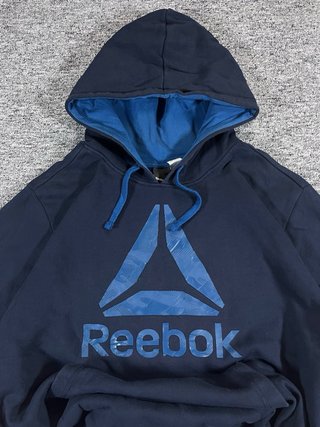 Sudadera Reebok Azul Estilo Retro