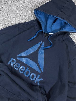 Sudadera Reebok Azul Estilo Retro
