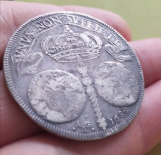 Moneda Ducato Carlos II Nápoles 1684