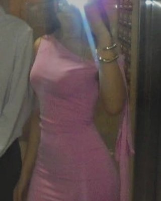 Vestido de gala rosa elegante
