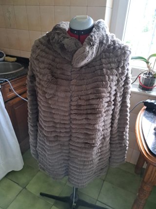 Chaqueta reversible piel conejo Talla única