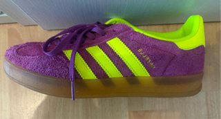 Zapatillas Adidas Gazelle Moradas y Amarillas