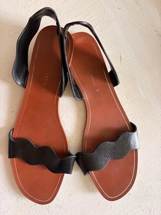 Sandalias Zara Negras y Marrones Talla 39
