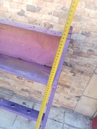 Candelabro de madera antiguo siglo XIX