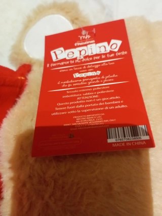 Fermaporta a forma di orsetto natalizio