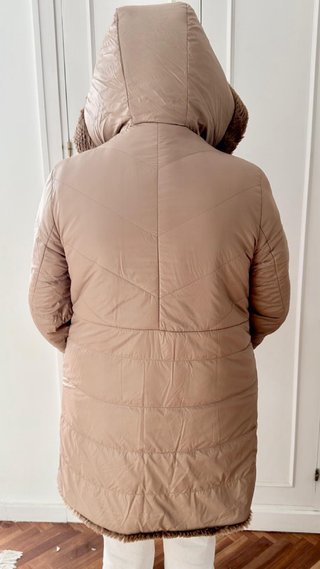 Parka Reversible Beige y Marrón