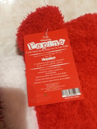 Fermaporta a forma di orsetto natalizio