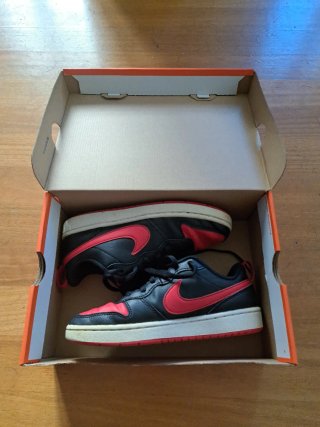 Nike Court Borough Low 2 Rojo y Negro