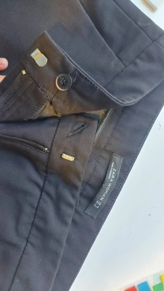 Pantalón de vestir negro Zara