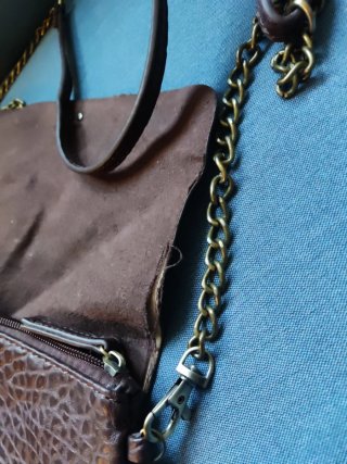 Bolso de fiesta MSK marrón