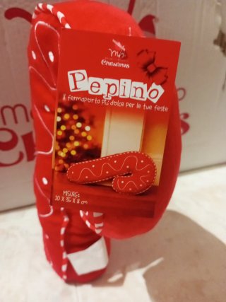 Fermaporta Natalizio a forma di bastoncino