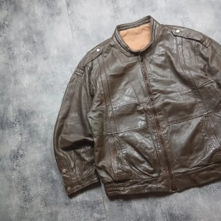 Chaqueta de Cuero Vintage para Hombre