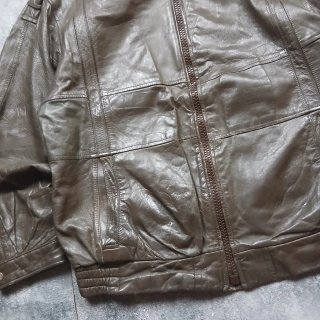 Chaqueta de Cuero Vintage para Hombre