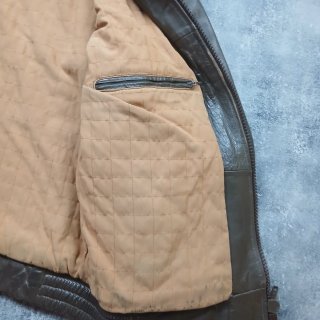 Chaqueta de Cuero Vintage para Hombre