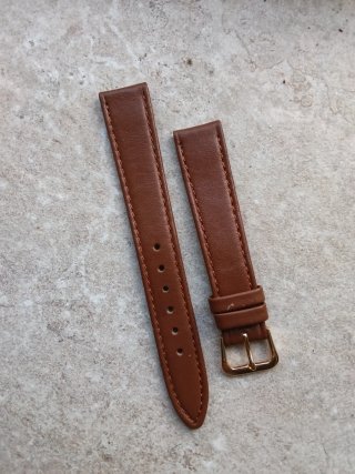 Cinturino vintage vera pelle marrone