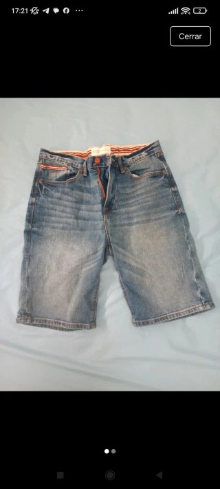 Pantalón corto vaquero hombre