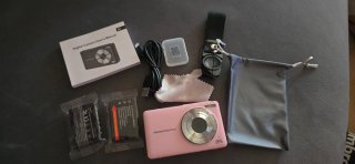 Cámara Digital 4K Rosa con Selfie